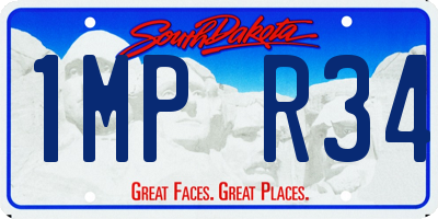 SD license plate 1MPR34