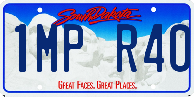 SD license plate 1MPR40