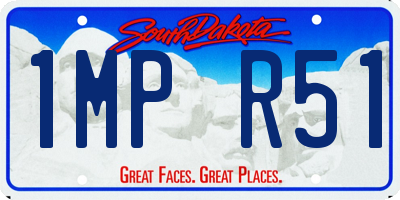 SD license plate 1MPR51