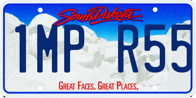 SD license plate 1MPR55
