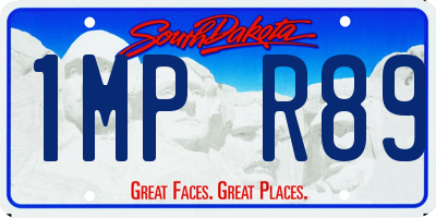 SD license plate 1MPR89
