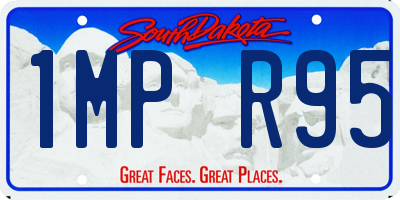 SD license plate 1MPR95