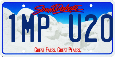 SD license plate 1MPU20