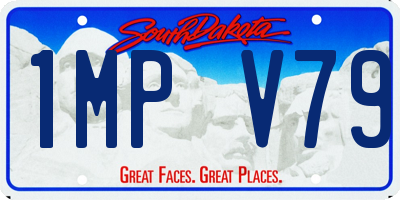SD license plate 1MPV79