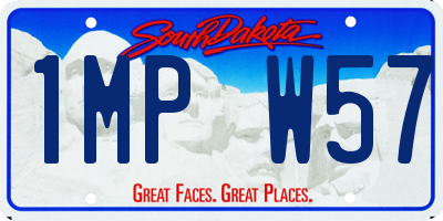 SD license plate 1MPW57