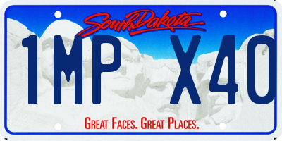 SD license plate 1MPX40