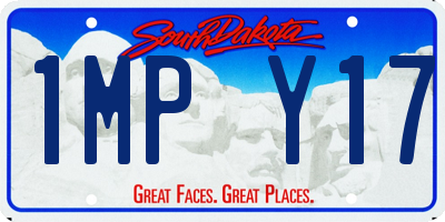SD license plate 1MPY17