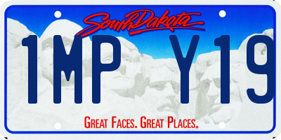 SD license plate 1MPY19