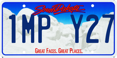 SD license plate 1MPY27