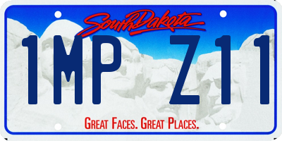 SD license plate 1MPZ11