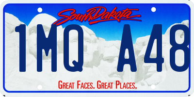 SD license plate 1MQA48