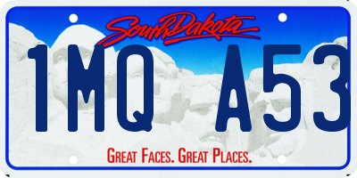 SD license plate 1MQA53