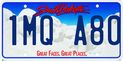 SD license plate 1MQA80