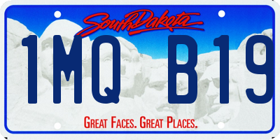 SD license plate 1MQB19