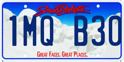 SD license plate 1MQB30