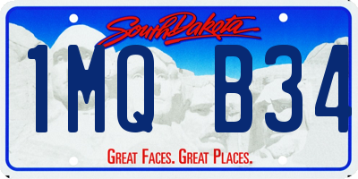 SD license plate 1MQB34