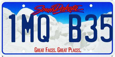 SD license plate 1MQB35
