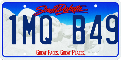 SD license plate 1MQB49