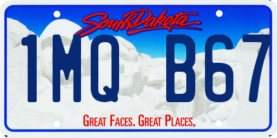 SD license plate 1MQB67