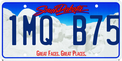 SD license plate 1MQB75