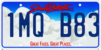 SD license plate 1MQB83