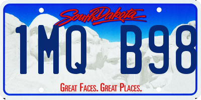 SD license plate 1MQB98