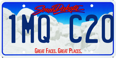 SD license plate 1MQC20