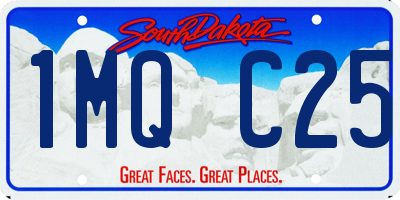SD license plate 1MQC25