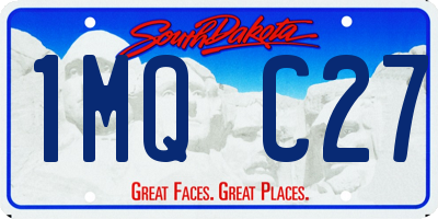 SD license plate 1MQC27