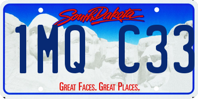 SD license plate 1MQC33