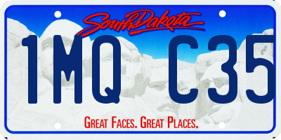 SD license plate 1MQC35