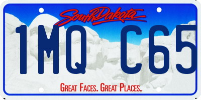 SD license plate 1MQC65