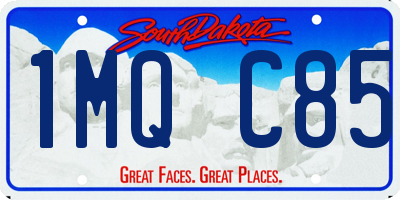 SD license plate 1MQC85