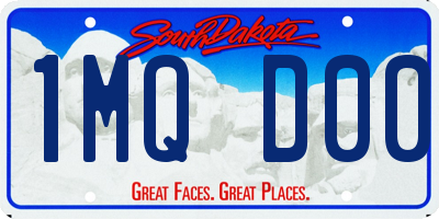 SD license plate 1MQD00