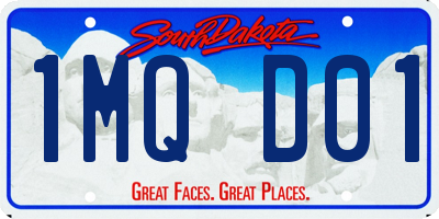 SD license plate 1MQD01