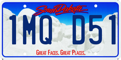 SD license plate 1MQD51