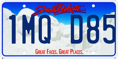 SD license plate 1MQD85