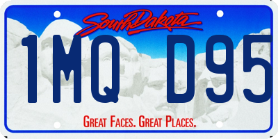 SD license plate 1MQD95