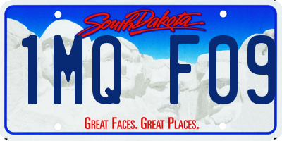 SD license plate 1MQF09