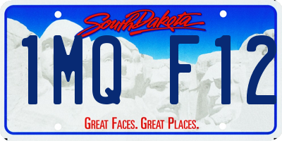 SD license plate 1MQF12