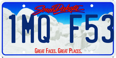 SD license plate 1MQF53
