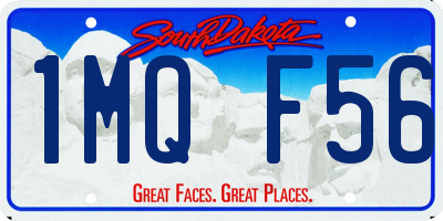 SD license plate 1MQF56