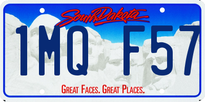 SD license plate 1MQF57