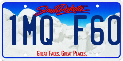 SD license plate 1MQF60