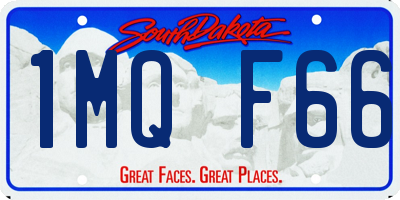 SD license plate 1MQF66