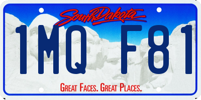 SD license plate 1MQF81