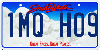 SD license plate 1MQH09