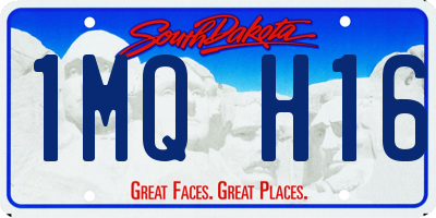SD license plate 1MQH16