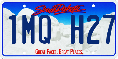 SD license plate 1MQH27