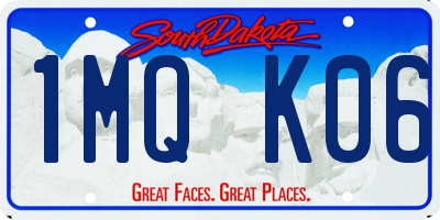 SD license plate 1MQK06